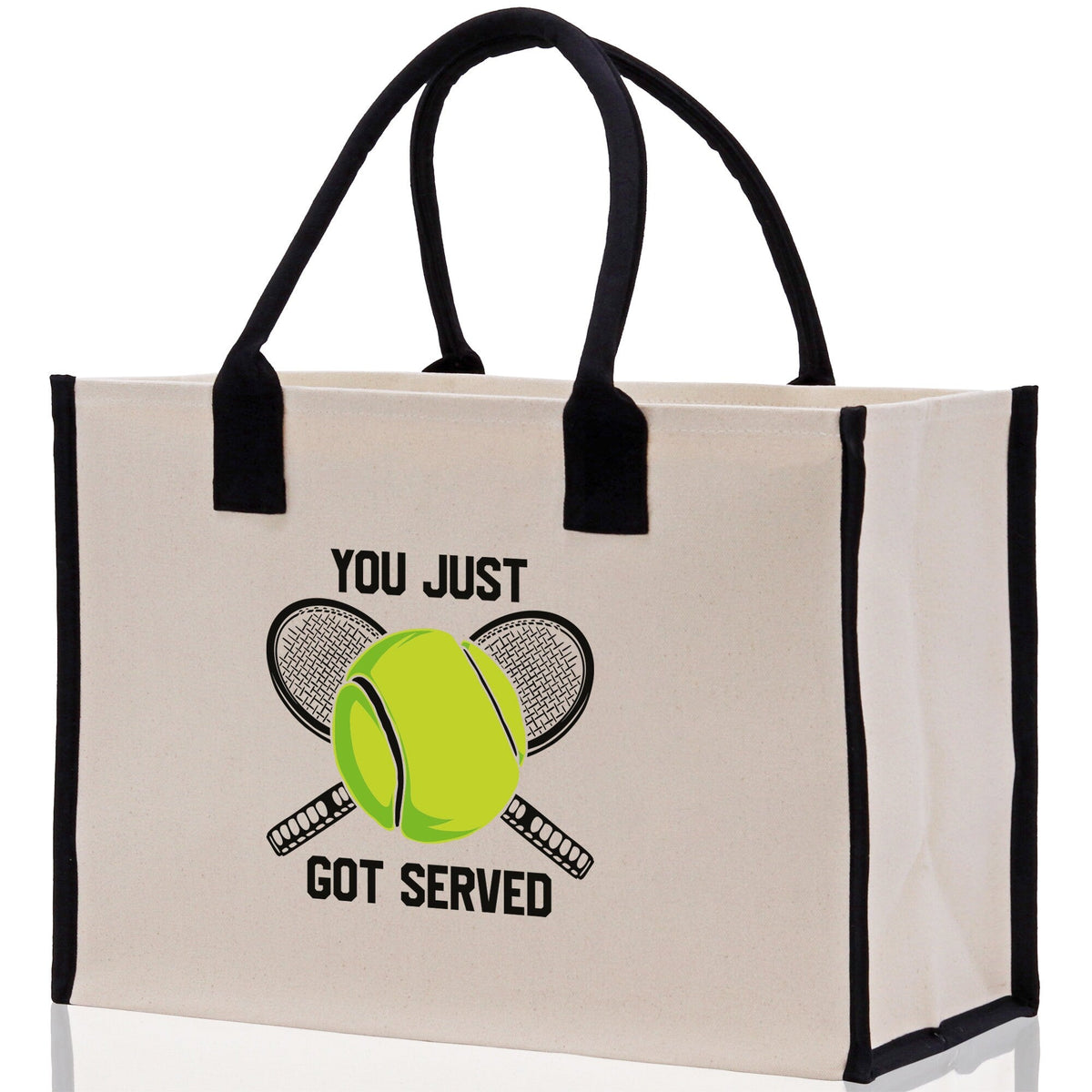 You Just Got Served Tennis Cotton Canvas Tote Bag Gift for Tennis Lover Bag Tennis Coach Gift Bag