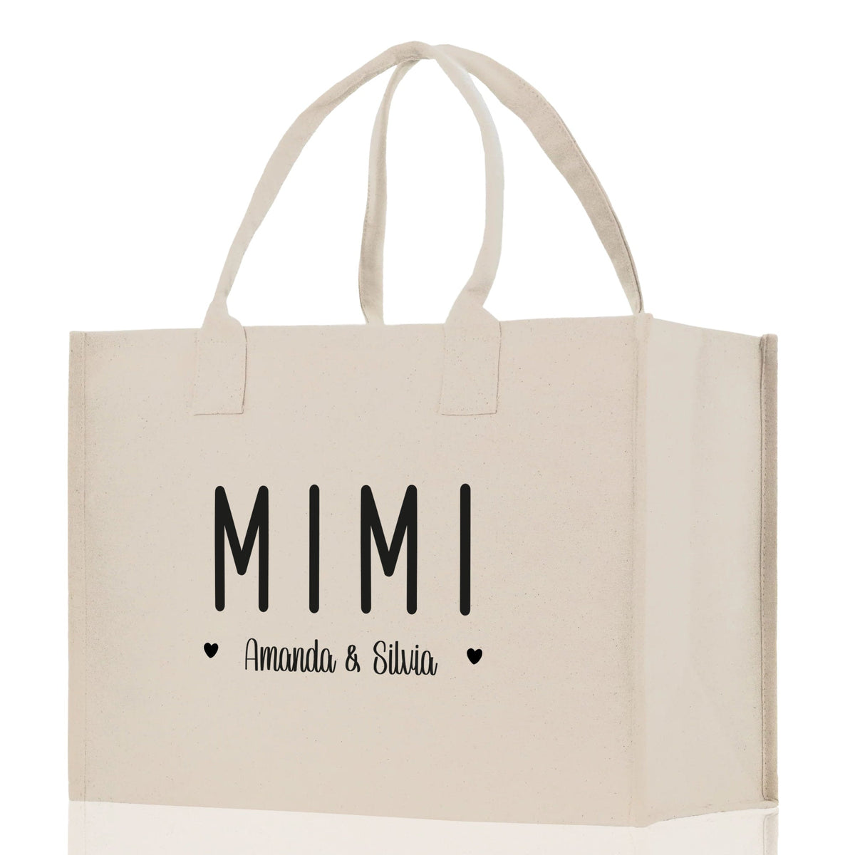 Mimi Grandchild Kids Names Custom Grandma Tote Bag Grandma's Getaway Bag Gigi Bag Personalized Grandma Gift Bag Shopping Bag Mother Day Gift