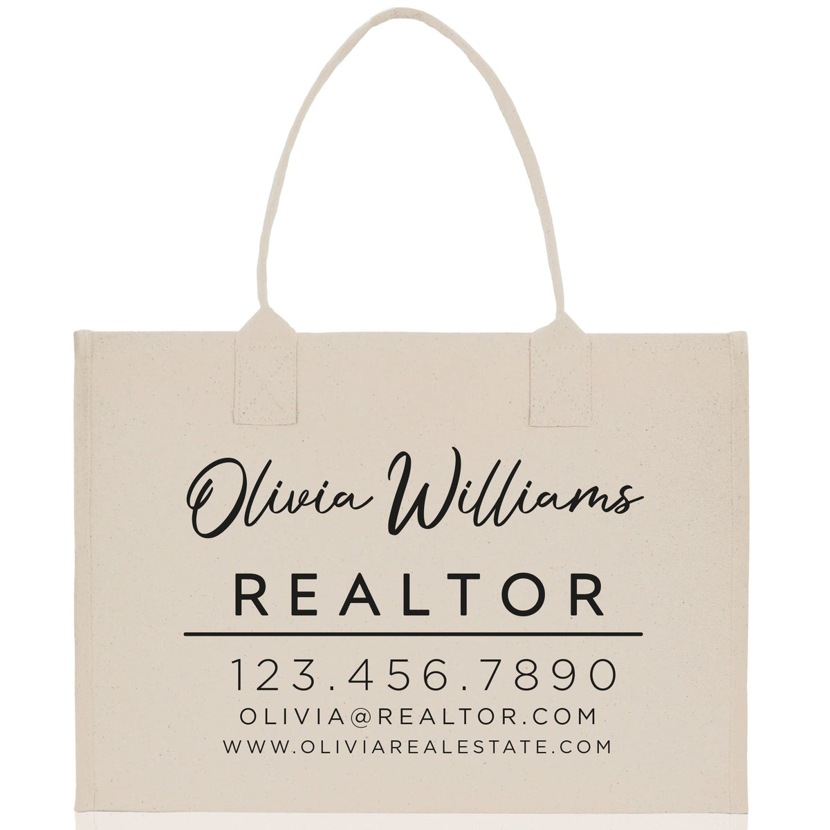 Realtor Tote Bag Personalized Business Tote Bag Custom Real Estate Agent Gift Bulk Business Logo Realtor Swag Real Estate Tote Bag
