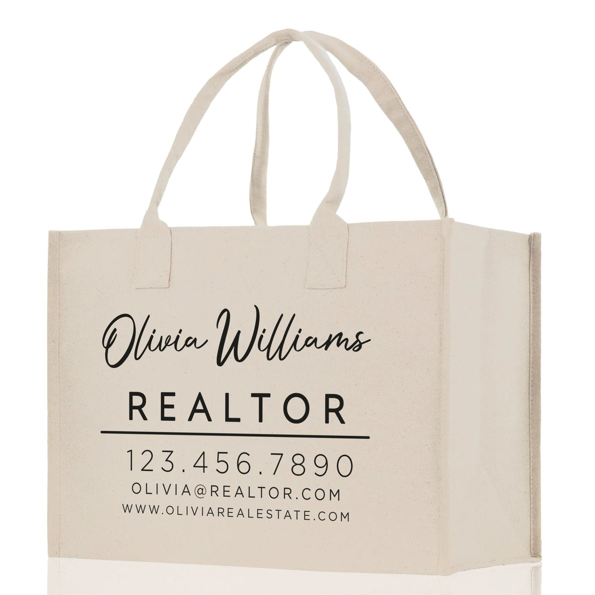 Realtor Tote Bag Personalized Business Tote Bag Custom Real Estate Agent Gift Bulk Business Logo Realtor Swag Real Estate Tote Bag