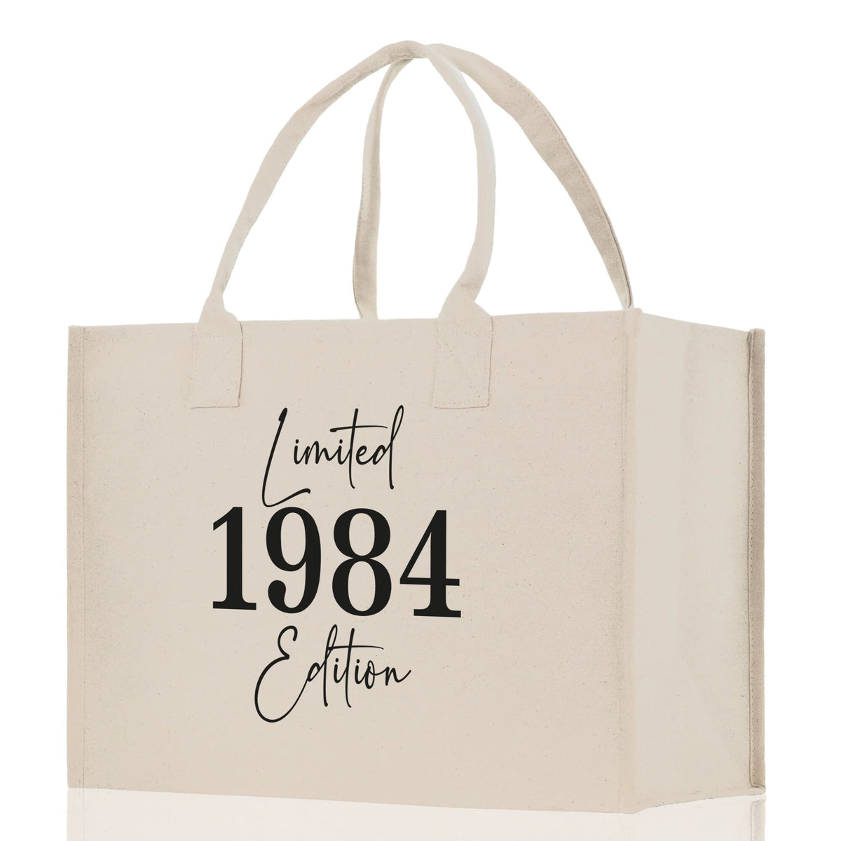 Custom Limited Edition Birthday 1973 Cotton Canvas Tote Bag 50th Birthday Gift For Women Personalized 50th Birthday Celebration Party Gift