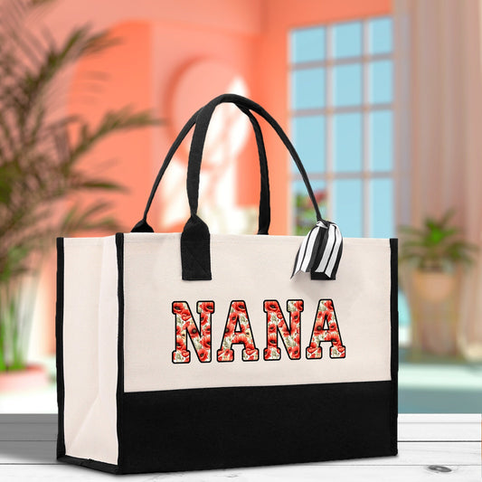Gaga Gram Mimi Nana Grandma Canvas Tote Bag Grandma's Getaway Bag Grandma Gift Bag Mothers Day Gift Bag Grandma Beach Bag Gift for Grandma