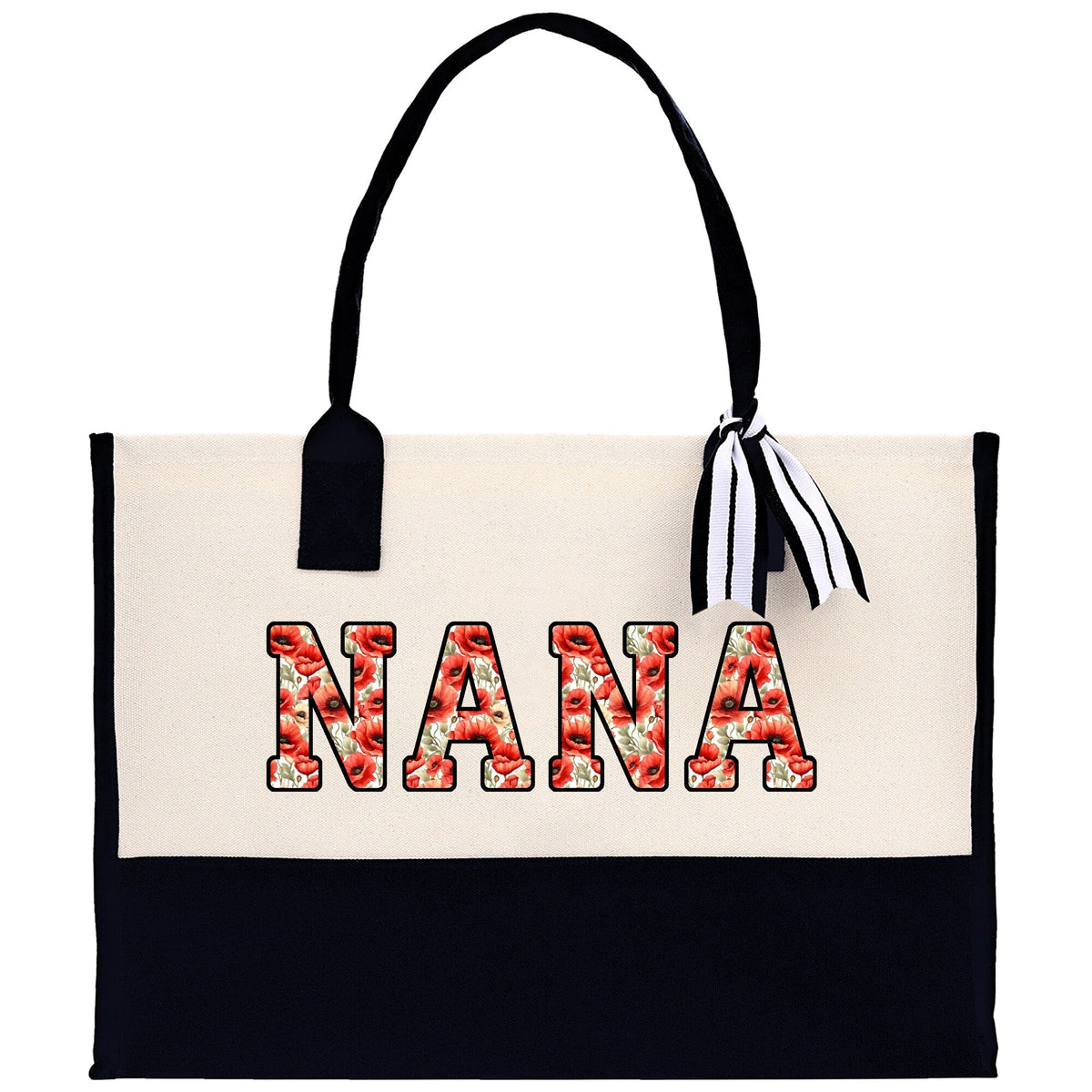 Gaga Gram Mimi Nana Grandma Canvas Tote Bag Grandma's Getaway Bag Grandma Gift Bag Mothers Day Gift Bag Grandma Beach Bag Gift for Grandma