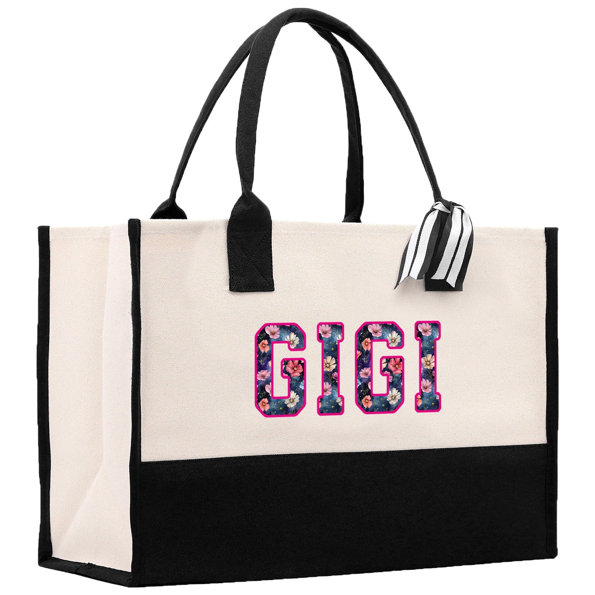 Gaga Gram Mimi Nana Grandma Canvas Tote Bag Grandma's Getaway Bag Grandma Gift Bag Mothers Day Gift Bag Grandma Beach Bag Gift for Grandma
