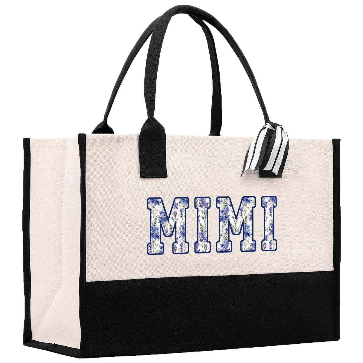 Gaga Gram Mimi Nana Grandma Canvas Tote Bag Grandma's Getaway Bag Grandma Gift Bag Mothers Day Gift Bag Grandma Beach Bag Gift for Grandma