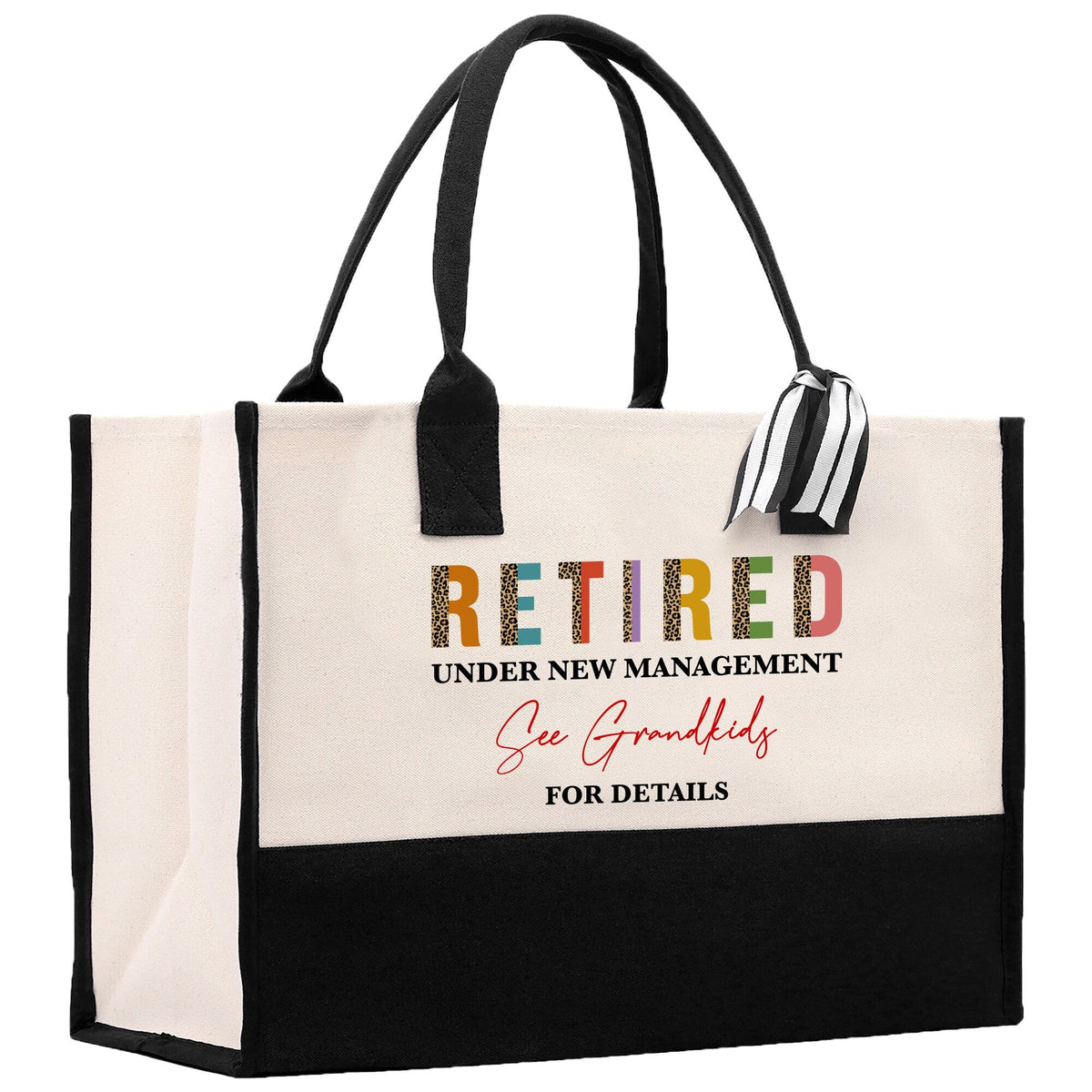 Retirement Cotton Canvas Tote Bag Retire Bag Retirement Party Bag Retired Woman Gift Grandma Gift Est 2024 Retirement Funny Bag