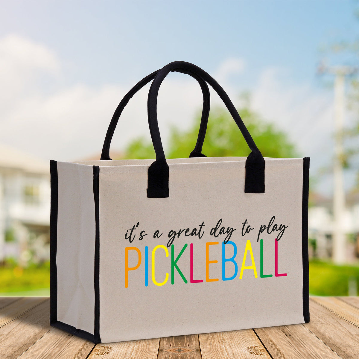 Pickleball Tote Bag Personalized Pickleball Party Favors Custom Pickleball Player Gift Pickleball Cotton Canvas Tote Bag