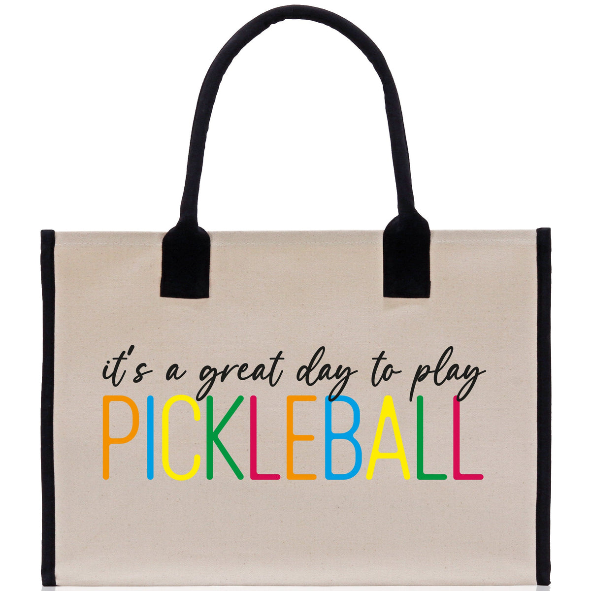 Pickleball Tote Bag Personalized Pickleball Party Favors Custom Pickleball Player Gift Pickleball Cotton Canvas Tote Bag