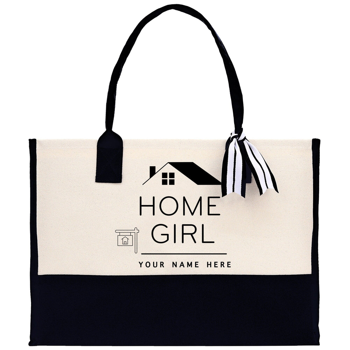 Realtor Tote Bag Personalized Business Tote Bag Custom Real Estate Agent Gift Bulk Business Logo Realtor Swag Real Estate Tote Bag