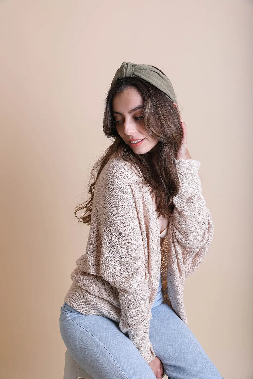Wide Striped Topknot Headband – Chic and Comfortable
