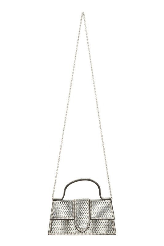 Jessie Luxe Jeweled Crossbody Bag with Detachable Handle and Spacious Interior
