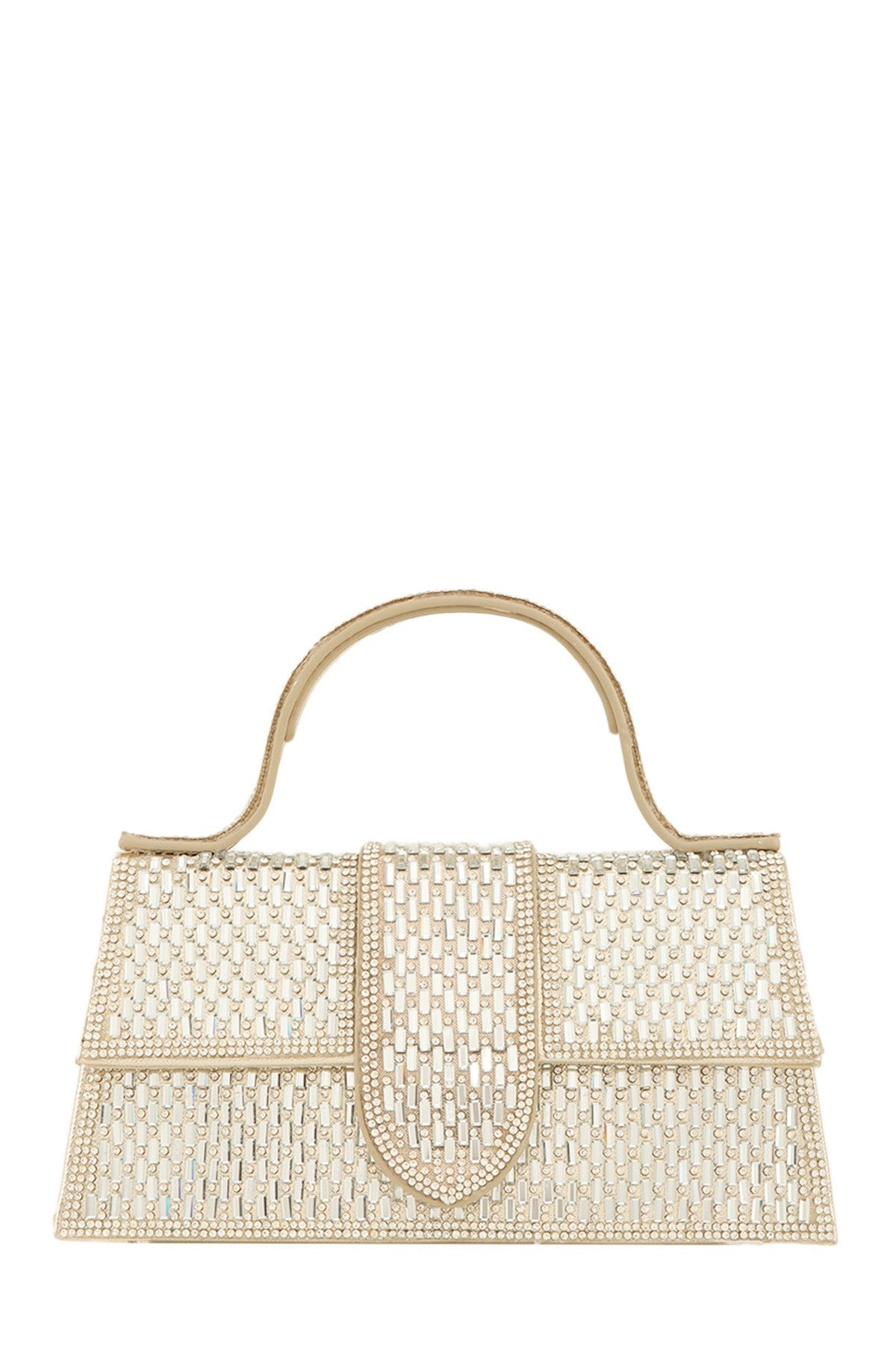 Jessie Luxe Jeweled Crossbody Bag with Detachable Handle and Spacious Interior