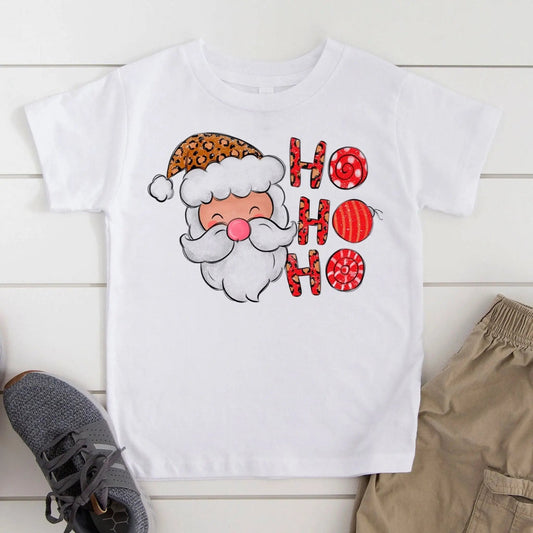 Kids Christmas Shirt – Ho Ho Ho Santa Tee for Toddler & Boys