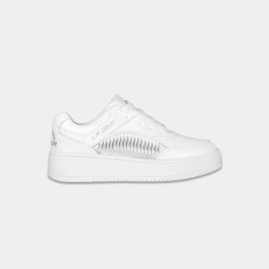 LA Gear Kids Flame Lowtop | White