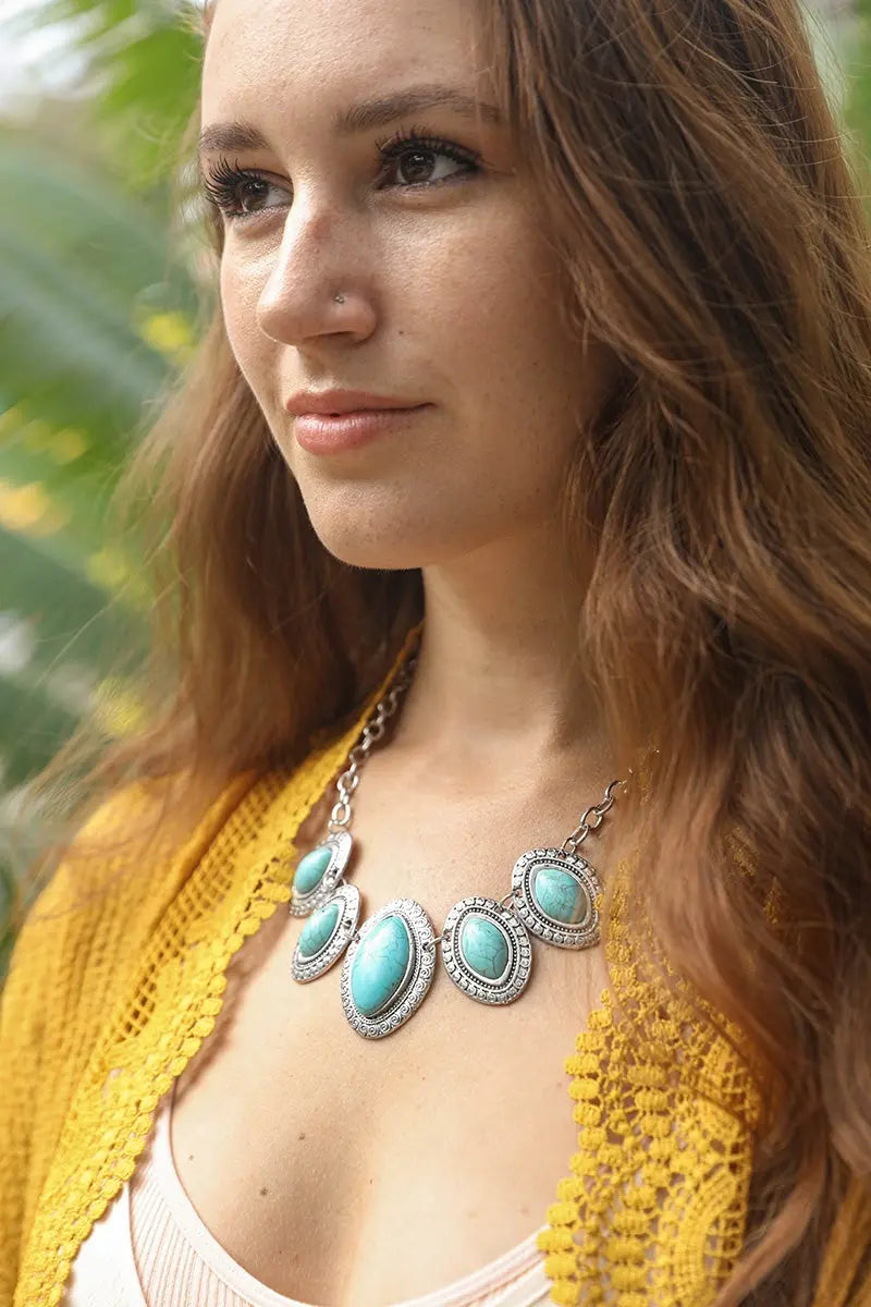Leaflet Turquoise Necklace✨