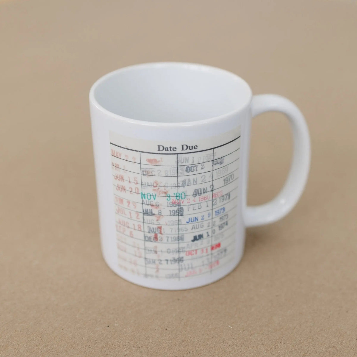 Library Card Coffee Mug - Book Club Gift - Coffee Tea Cup Gifts for Readers