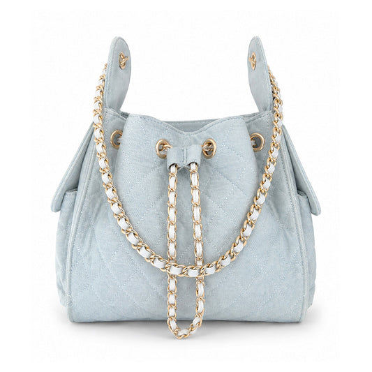 Bayshore Bucket Small - Light Wash Denim