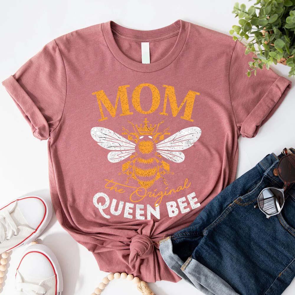 Mom, The Original Queen Bee Shirt – Stylish & Fun Mother's Day Tee