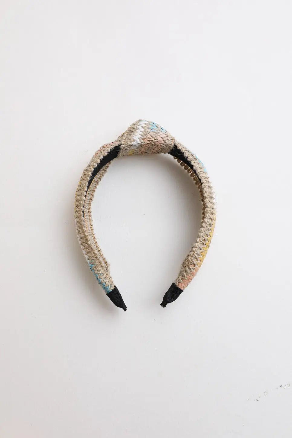 Twine Woven Knotted Headband – Rustic Elegance
