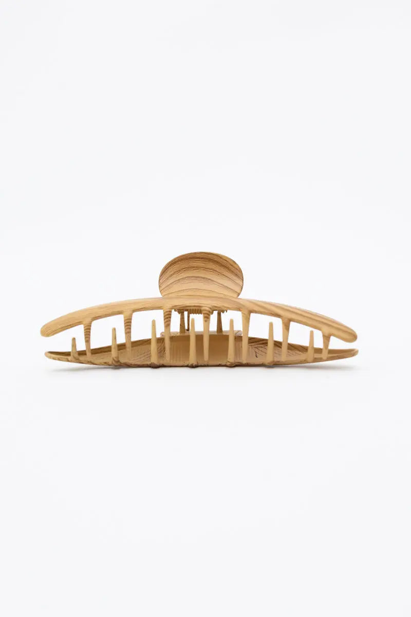 Nature-Inspired Hair Claw Clip – Wood Grain Elegance 🌺