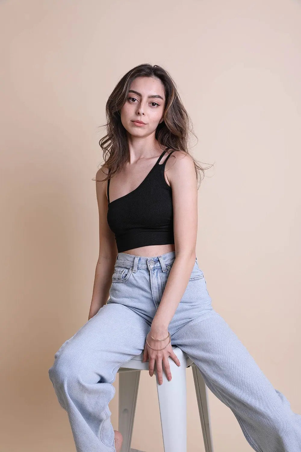 Offset Shoulder Brami Top