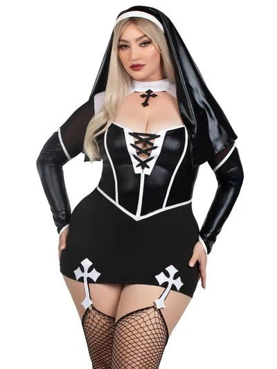Plus Size Holy Hottie Nun Costume