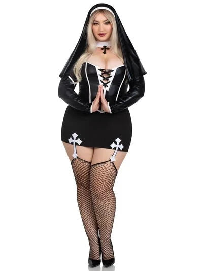 Plus Size Holy Hottie Nun Costume
