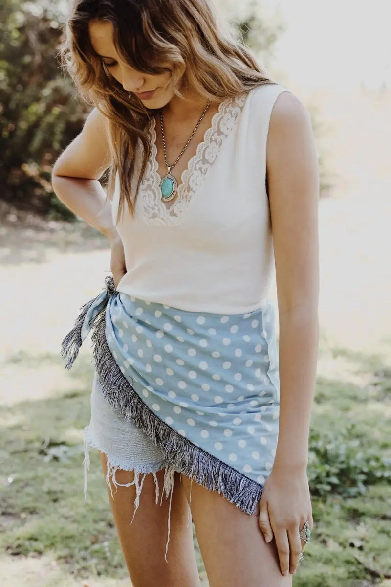 Polkadot Triangle Bandana