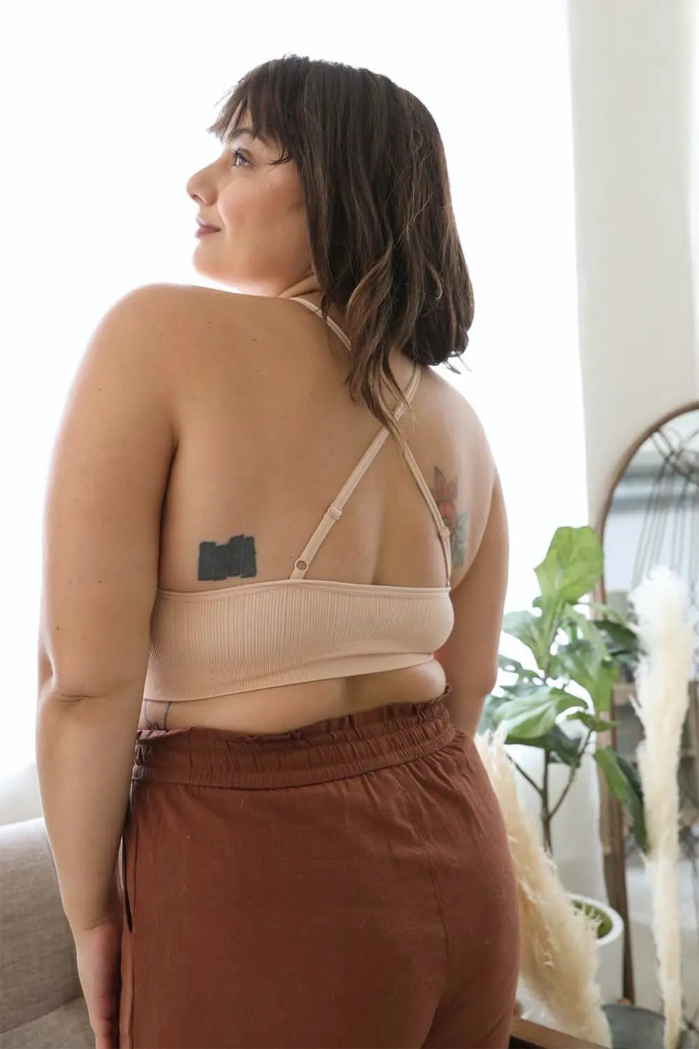 High Neck Crochet Lace Bralette – Stylish Layering Essential