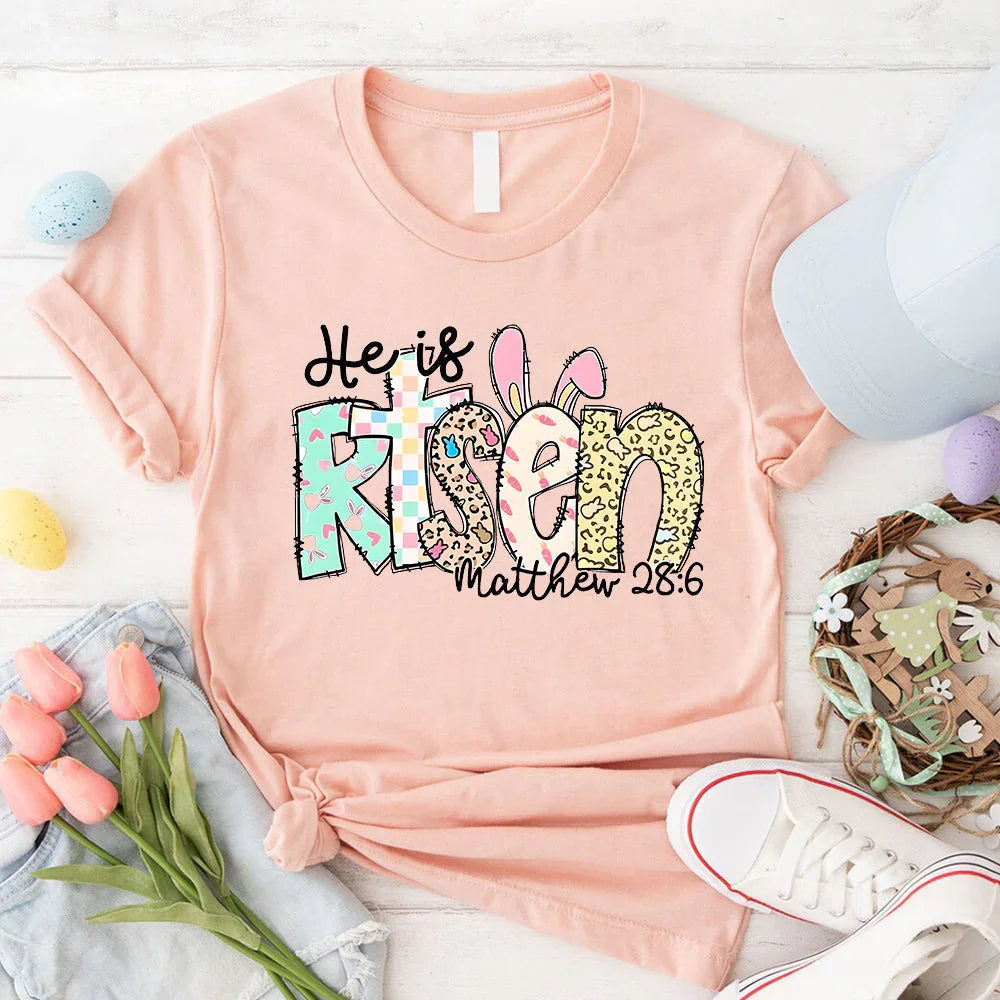 He is Risen Easter Inspirational Tees