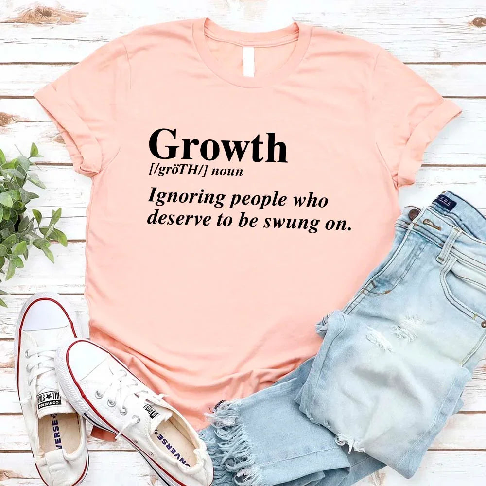 Growth Definition Graphic Tee – Unisex Uplifting Message T-Shirt