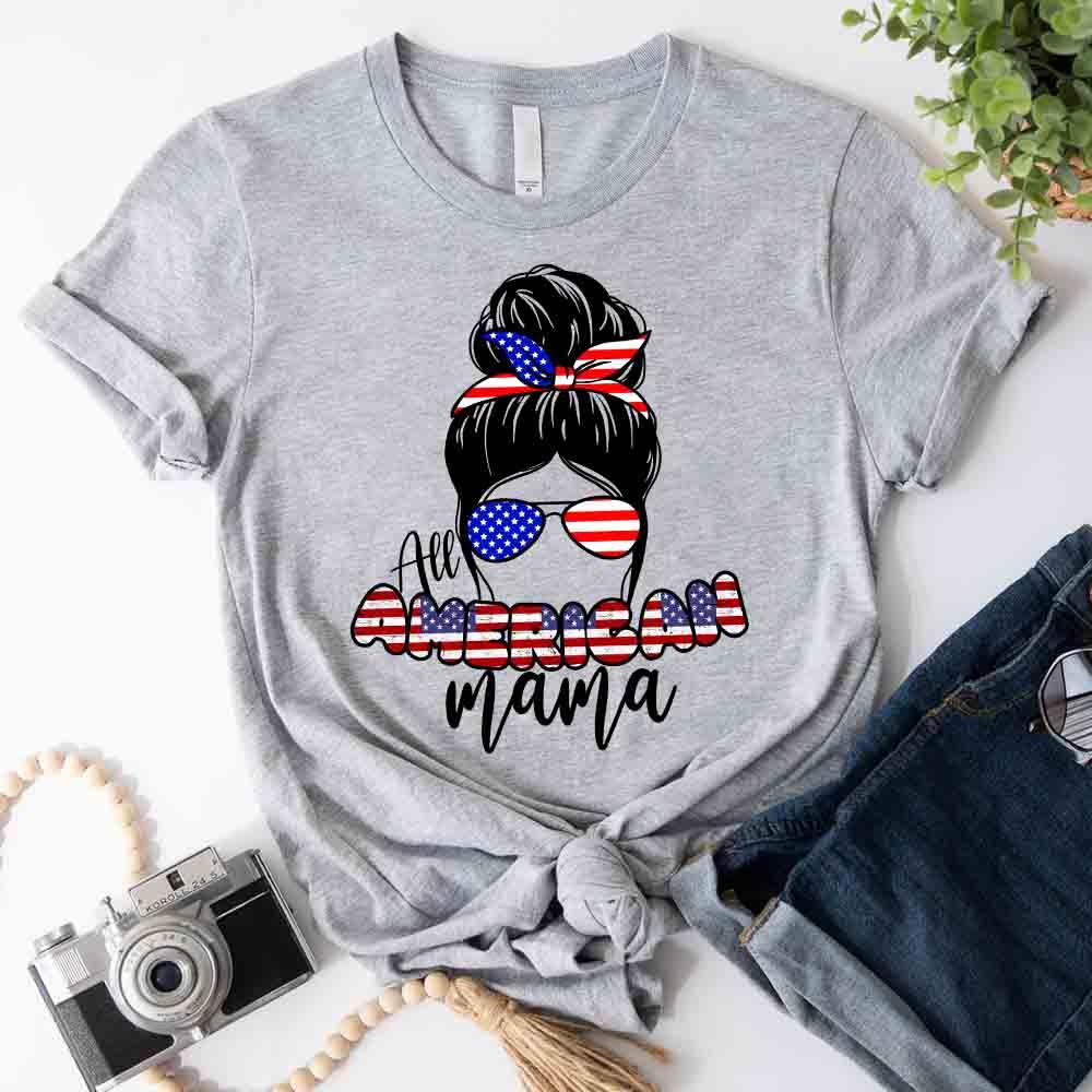 All American Mama 4th Of July Mom T-shirt