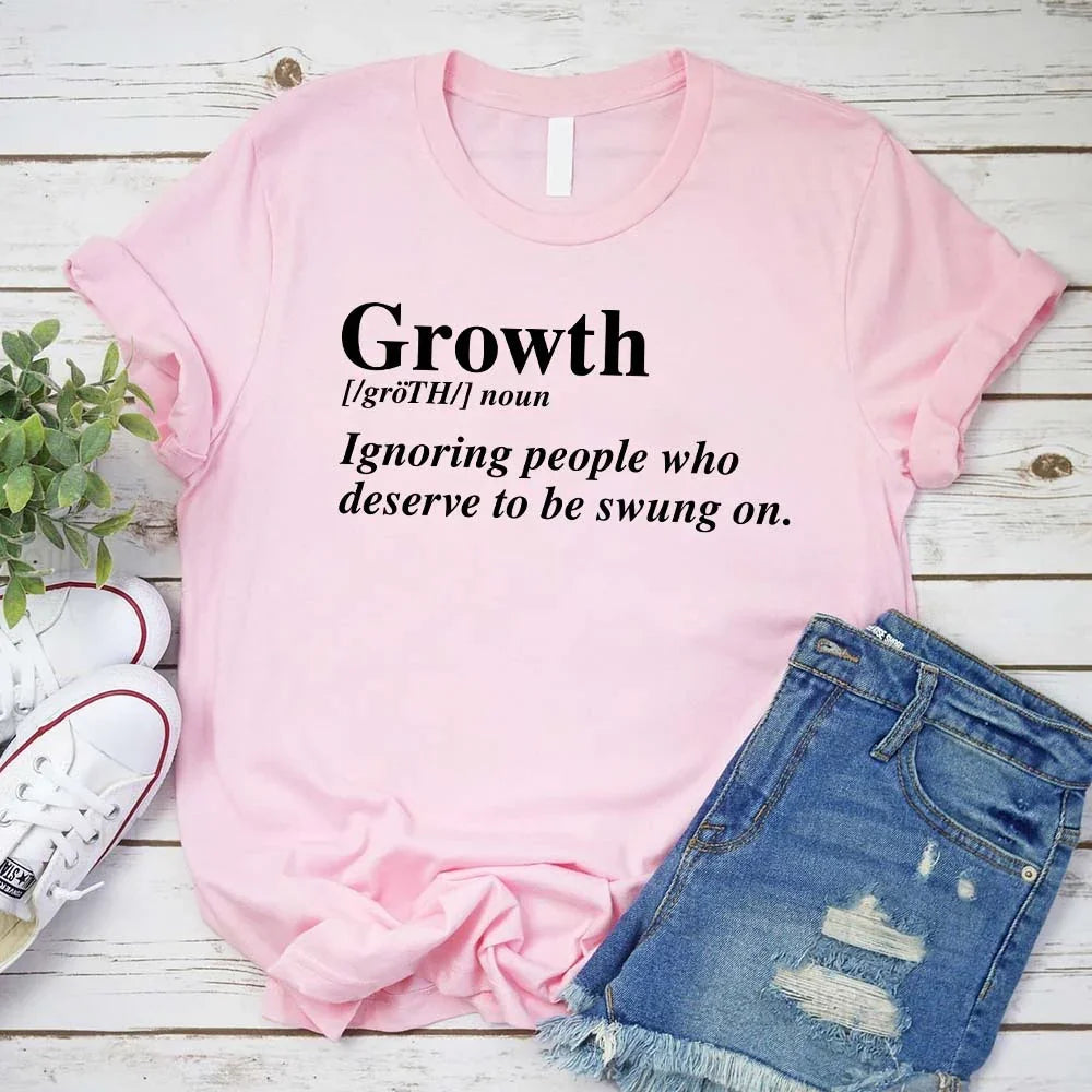 Growth Definition Graphic Tee – Unisex Uplifting Message T-Shirt