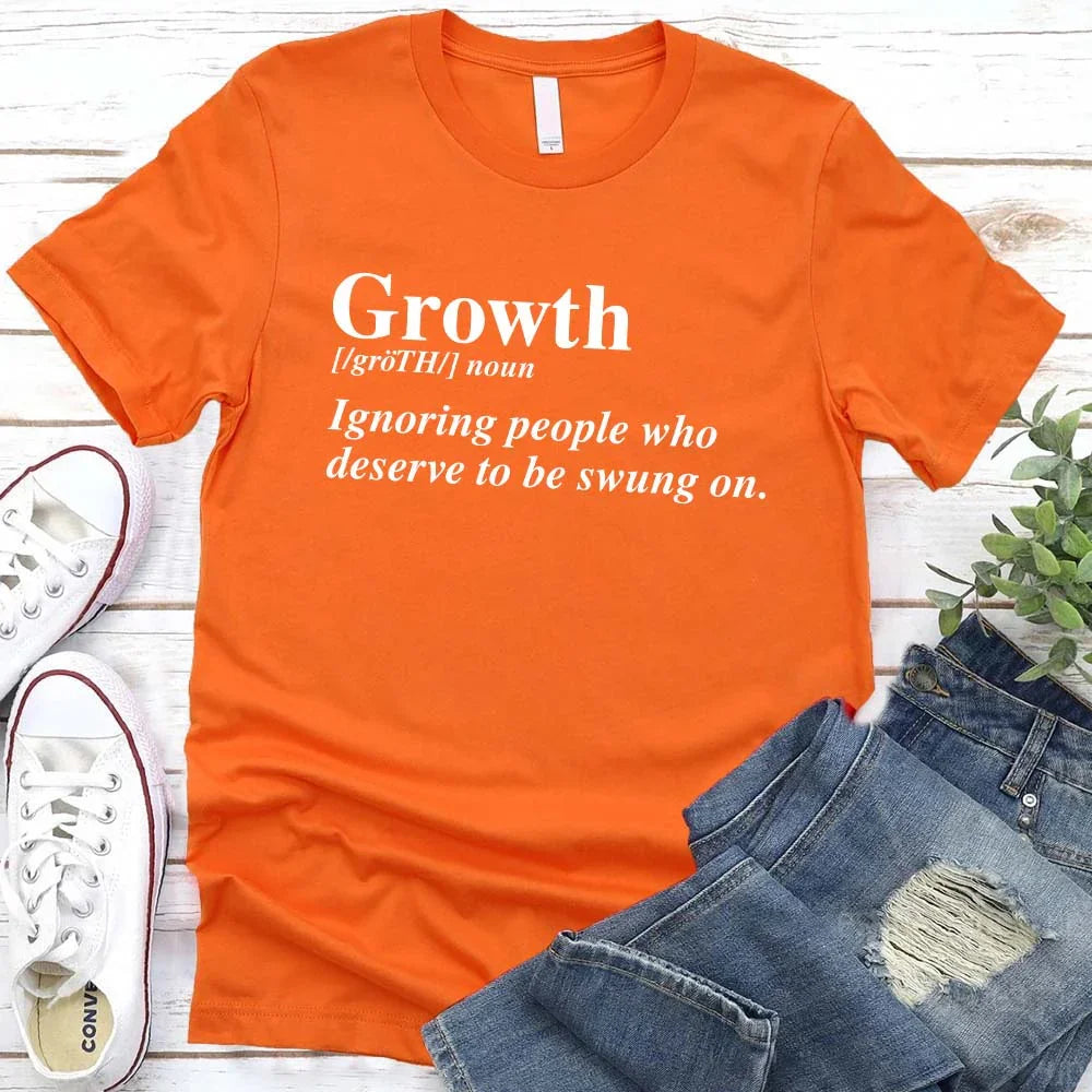 Growth Definition Graphic Tee – Unisex Uplifting Message T-Shirt