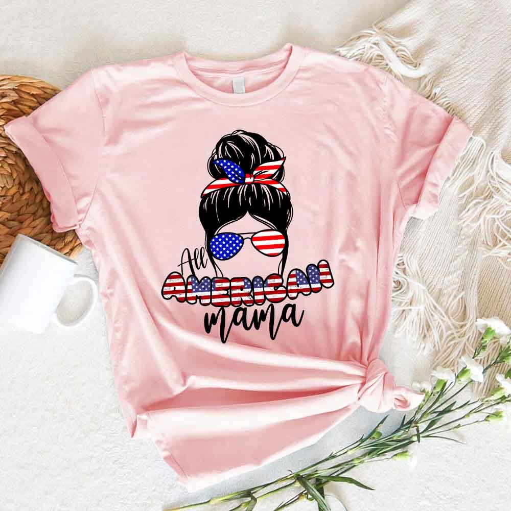 All American Mama 4th Of July Mom T-shirt