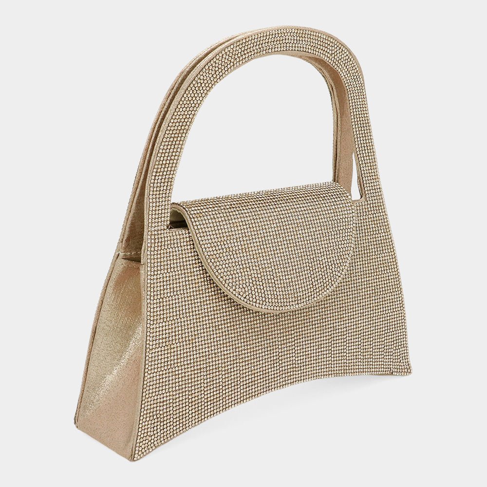 Sparkling Studded Evening Crossbody Bag