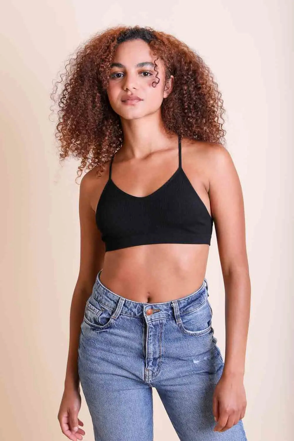 Tattoo Back Bralette – Embroidered Mesh Racerback Style