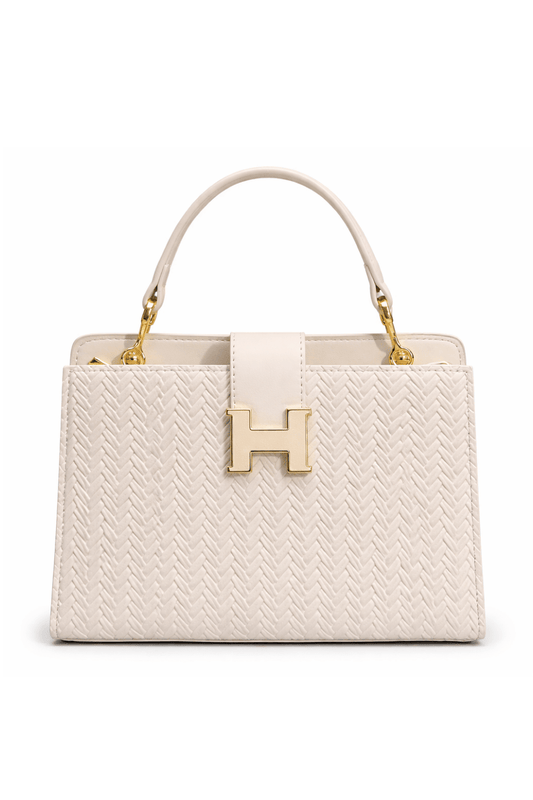 The Icon Woven Top Handle Bag – Statement Mini Handbag for Going Out & Trendy Outfits