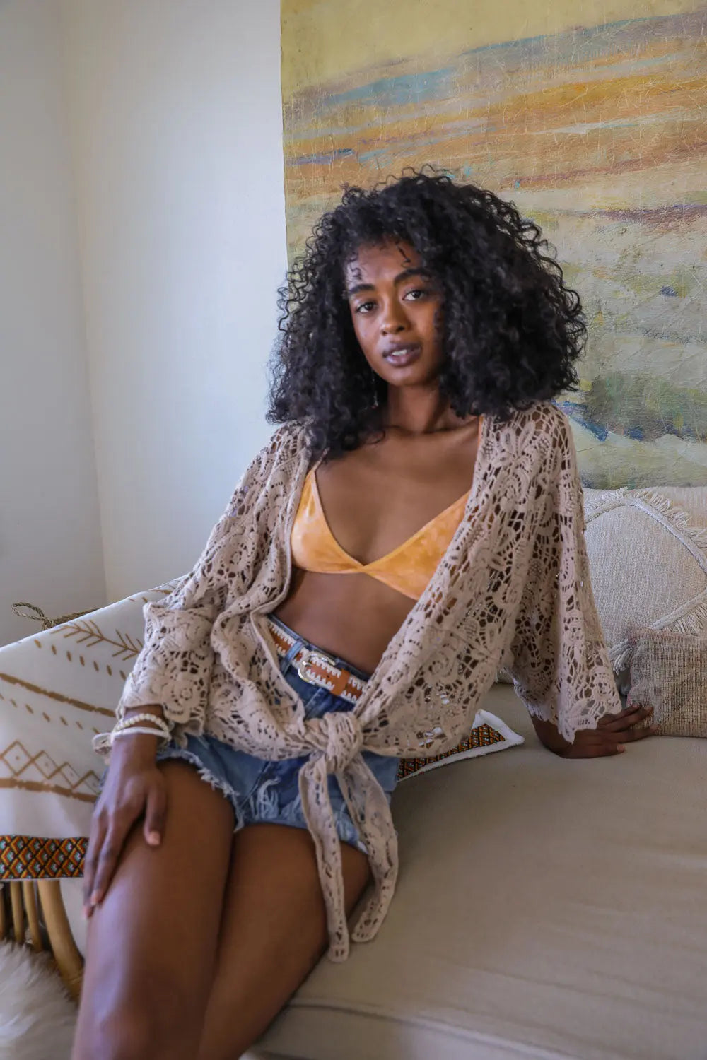 Tie-Dye Triangle Style Bralette