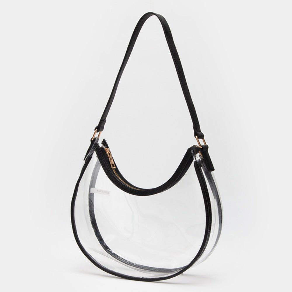 Transparent Shoulder Hobo Bag – Stadium and Concert Approved