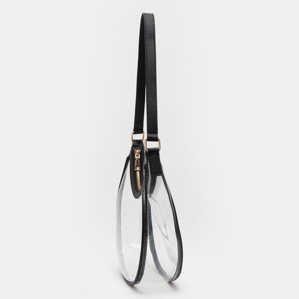 Transparent Shoulder Hobo Bag – Stadium and Concert Approved