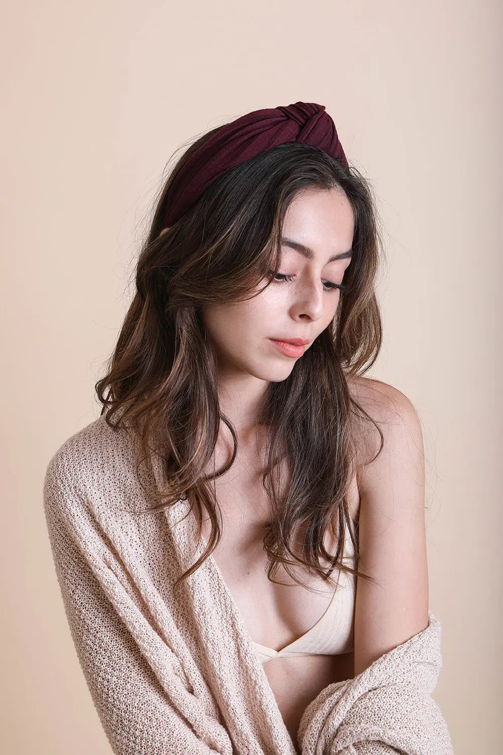 Wide Striped Topknot Headband – Chic and Comfortable