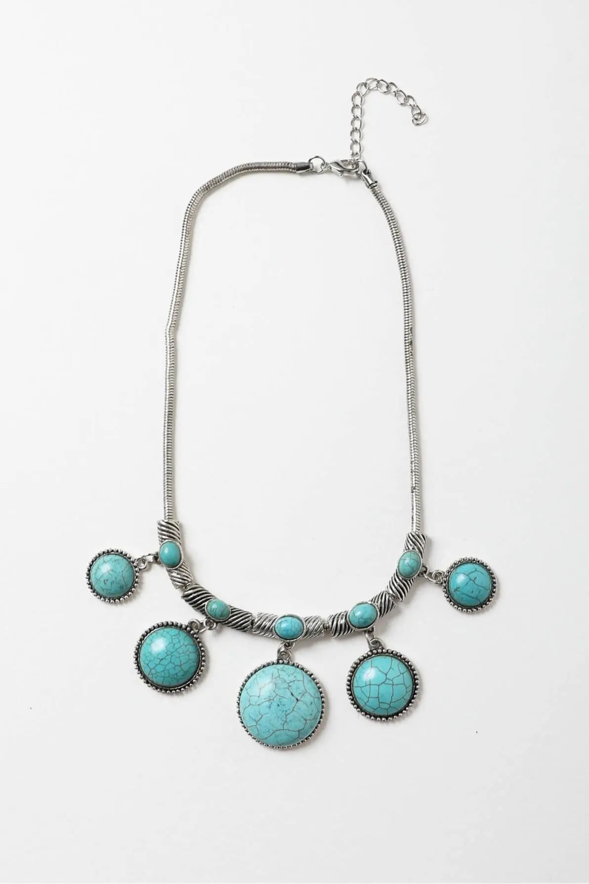 Turquoise Charm Link Necklace💙