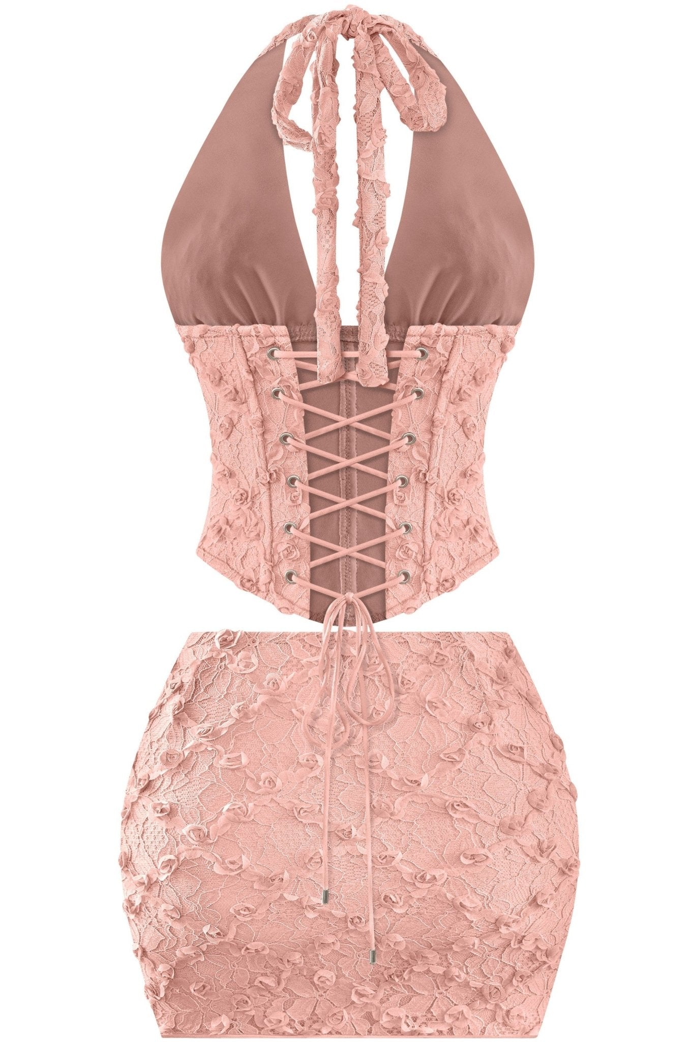 Valentina 3D Floral Lace Mini Skirt